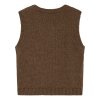 HUST AND CLAIRE - PERRIE VEST | CUB BROWN