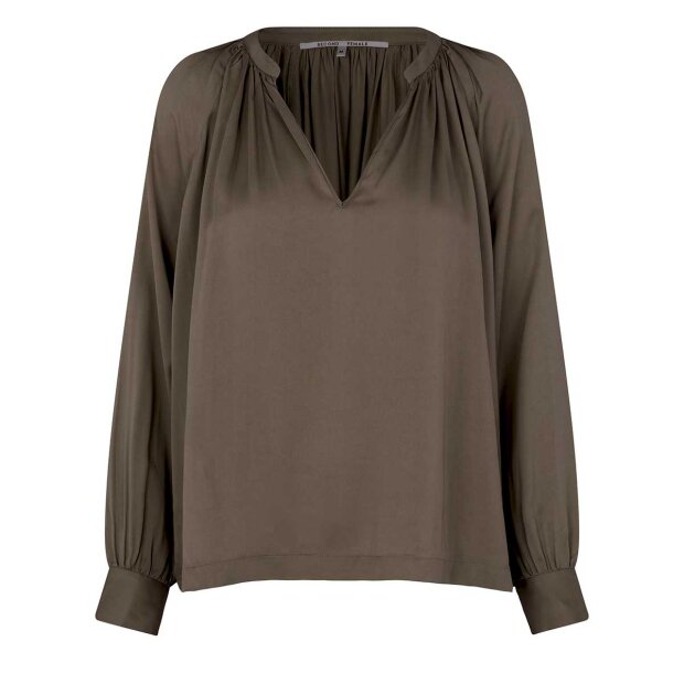 Billede af Drape Tunic Bluse | Major Brown Fra Second Female