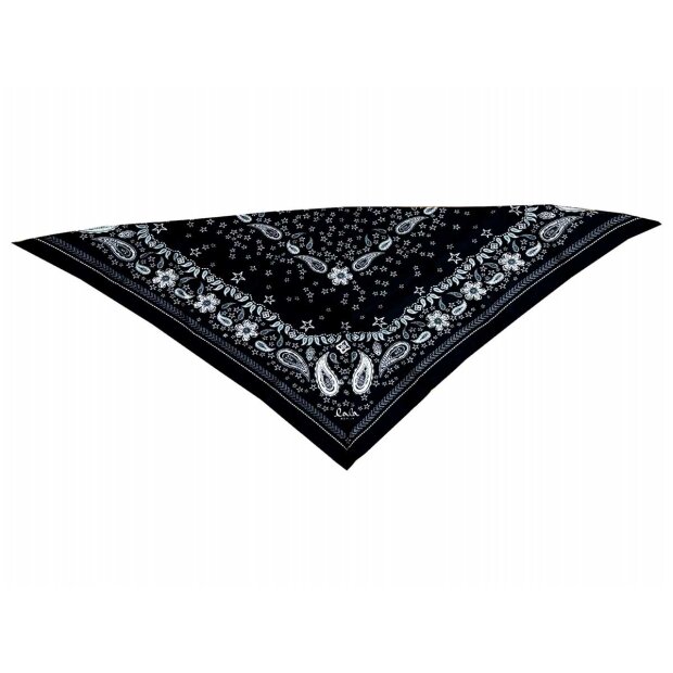 13: Aina Triangle Tørklæde | Paisley Stardust Black Fra Lala Berlin