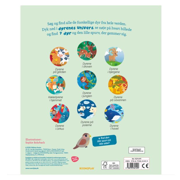 FORLAGET ROOM 2 PLAY - SØG & FIND - HOS DYRENE