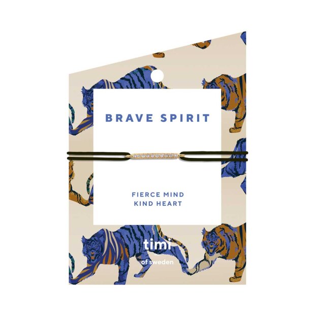 Billede af Timi Of Sweden Armbånd | Brave Spirit M/sort Snor Fra Timi Of Sweden