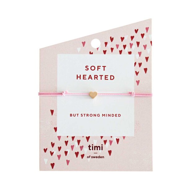 Billede af Timi Of Sweden Armbånd | Soft Hearted M/pink Snor Fra Timi Of Sweden