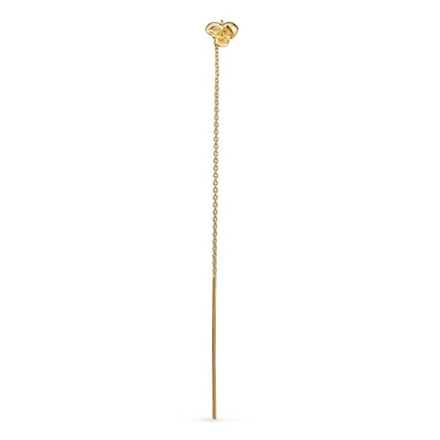 Billede af Leaf Chain Earring 1 Stk. | Forgyldt Fra Jane Kønig