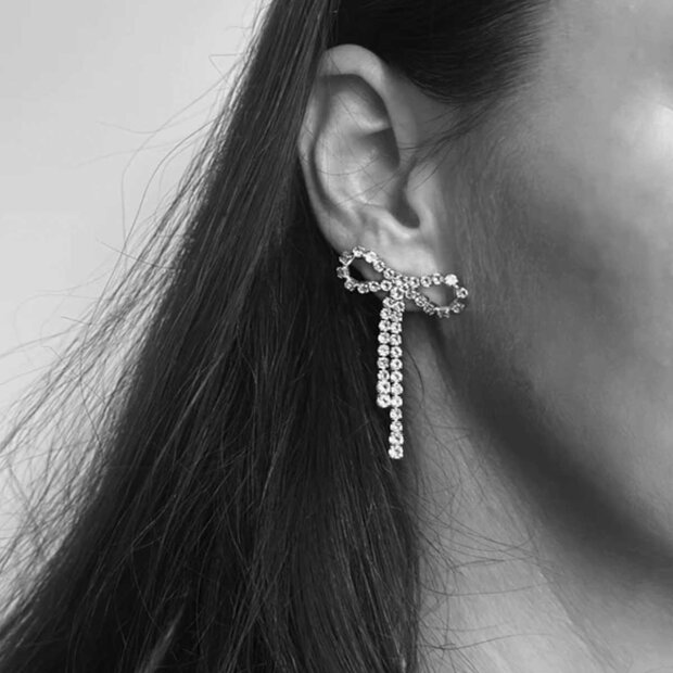 PICO - ARCO LARGE CRYSTAL ØRESTIKKER | FORGYLDT