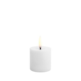 UYUNI - PILLAR CANDLE, 5 x 4,5 CM | HVID