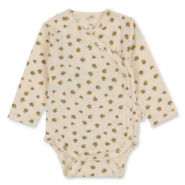 Billede af Bodystocking M/lange Ærmer Til Nyfødt | Peonia Limone Fra Konges Sløjd