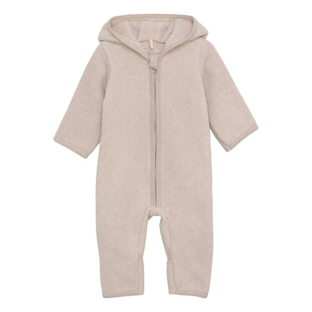 HUTTELIHUT - KØREDRAGT I FLEECE | CAMEL MELANGE