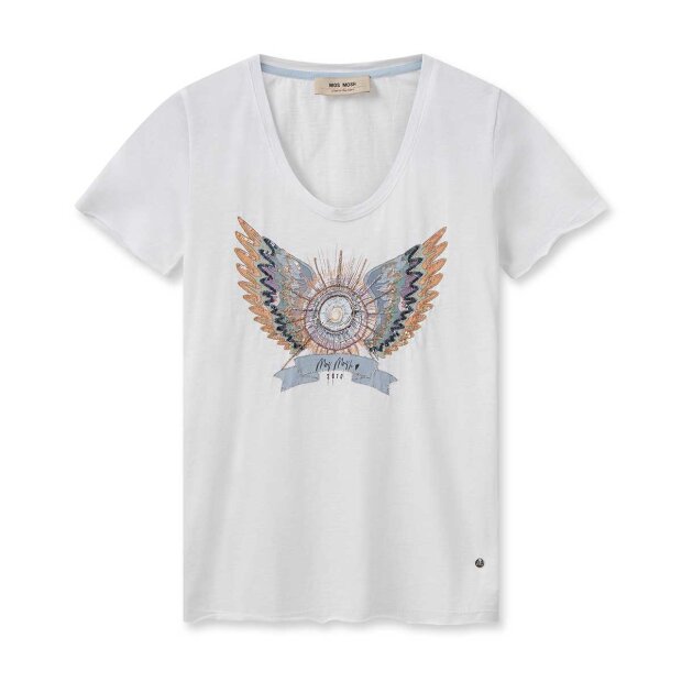 #3 - Gethi Deco T-shirt | Hvid Fra Mos Mosh
