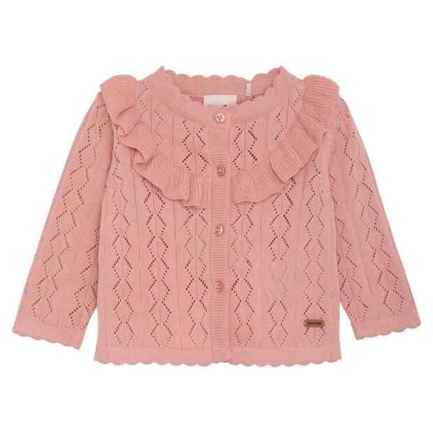 Billede af Strikket Cardigan | Peach Beige Fra Minymo