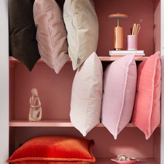 COZY LIVING - VELVET SOFT PUDE 50X50 CM | SIL PINK