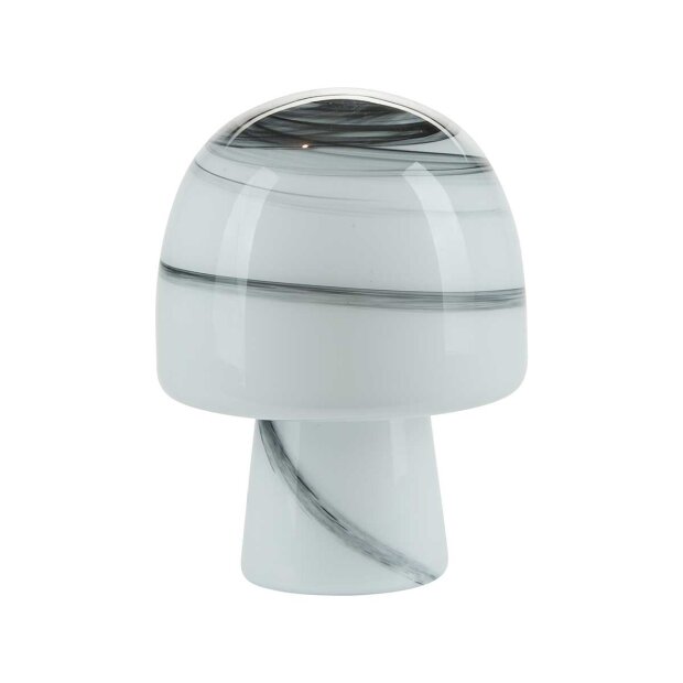 Billede af Fungi Bordlampe M/marmoreffekt 27 Cm | Sort/hvid Fra Cozy Living