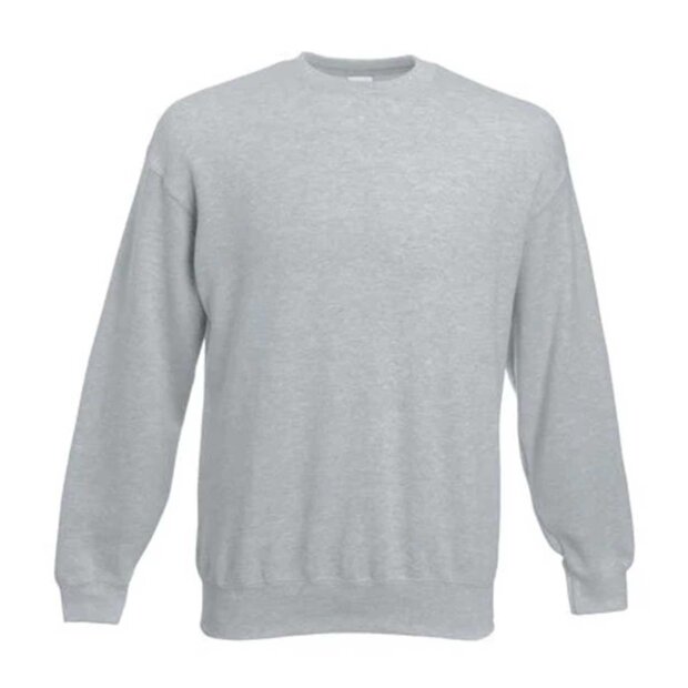 Billede af Klassisk Sweatshirt | Heather Grey Fra Fruit Of The Loom