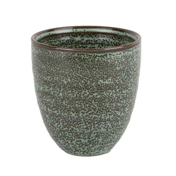 Billede af Kop 10 Cm/diameter | Grøn Meleret Fra Chakar