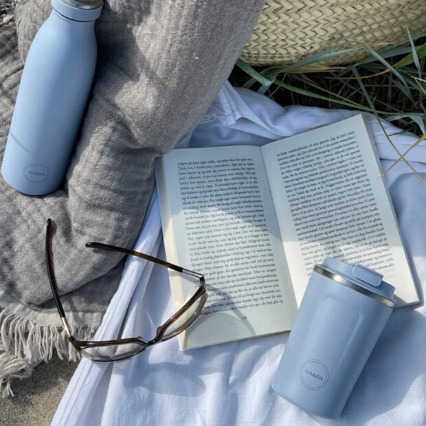 AYA & IDA - DRIKKEFLASKE 500 ML | POWDER BLUE