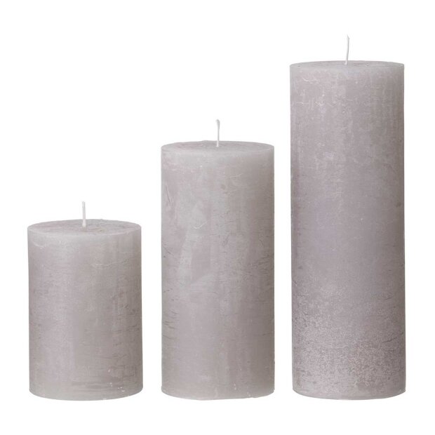 COZY LIVING - RUSTIC CANDLE 7X20 - 75 TIMER | CONCRETE