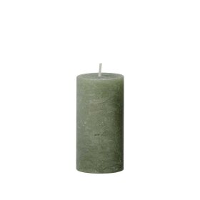 COZY LIVING - RUSTIC CANDLE 5X10 CM - 10 TIMER | FOREST GREEN