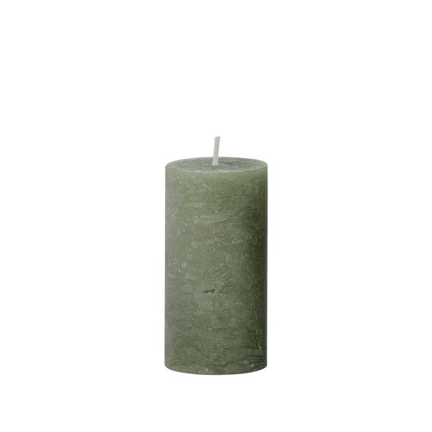 Billede af Rustic Candle 5x10 Cm - 10 Timer | Forest Green Fra Cozy Living