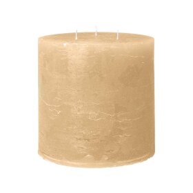 COZY LIVING - RUSTIC CANDLE 15X15 CM - 125 TIMER | SOFT HONEY