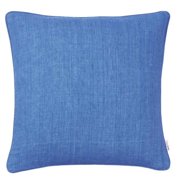 Billede af Linen Cushion 50x50 Cm | Sea Blue Fra Cozy Living