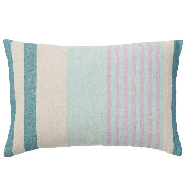 Billede af Maggie Stribet Pude 40x60 Cm | Ocean Fra Cozy Living