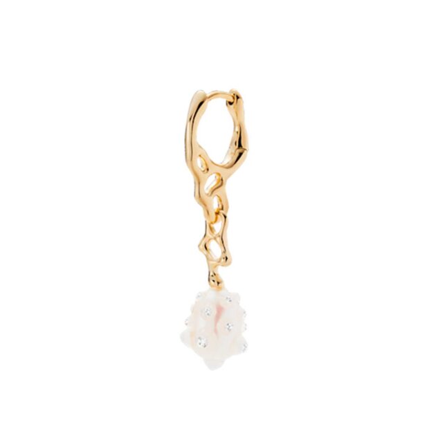 Billede af Peblinge Royal Huggie 1 Stk. | Forgyldt Fra Maria Black