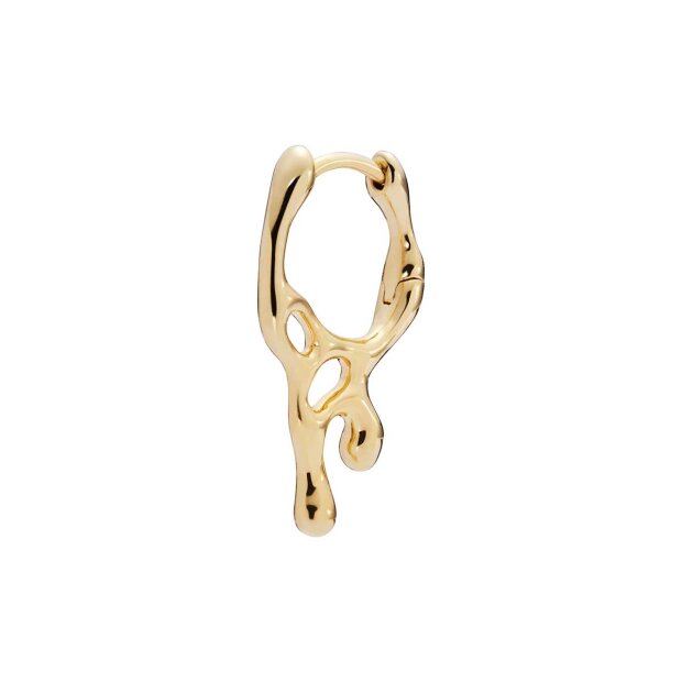 Billede af Sortedam Huggie 1 Stk. | Forgyldt Fra Maria Black