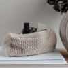 BY LOHN - STRIKKET CLUTCH 22X11 CM | BEIGE