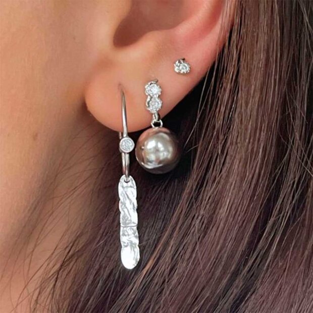 STINE A - TRES PETIT FLOW ØRERINGE - 1 STK. | SØLV