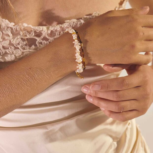 ANNI LU - PEARL POWER ARMBÅND | FORGYLDT