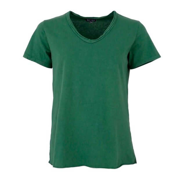 Billede af Aida T-shirt M/v-hals | Bottlegreen Fra Black Colour