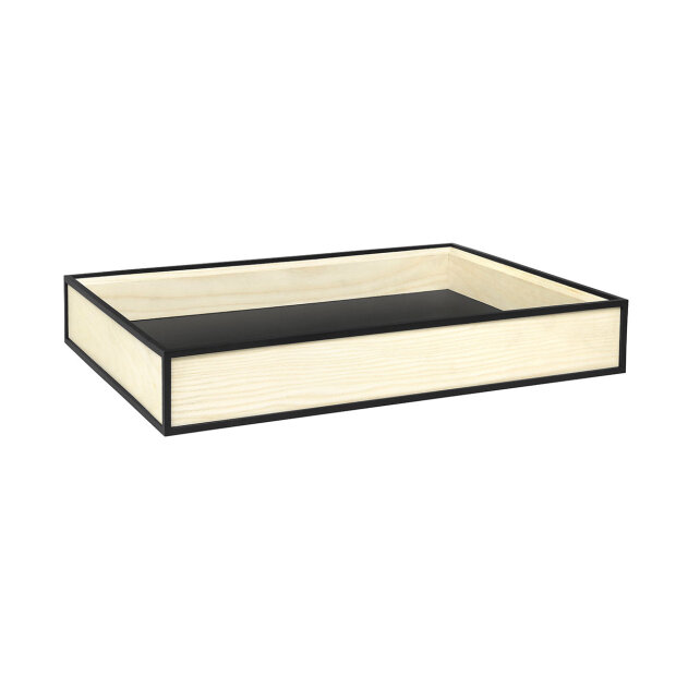 BY LASSEN - FRAME TRAY BAKKE 7X45X32 CM | SMOKED OAK