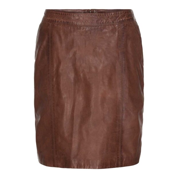 BTF CPH - PENCIL NEDERDEL M/LOMMER | CAROB BROWN