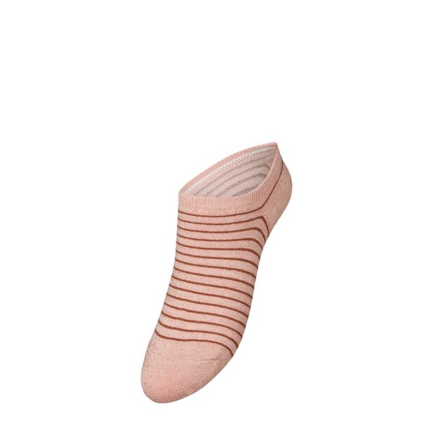 Billede af Stripe Glitter Sneakie Strømper | Peach Whip Fra Beck Søndergaard