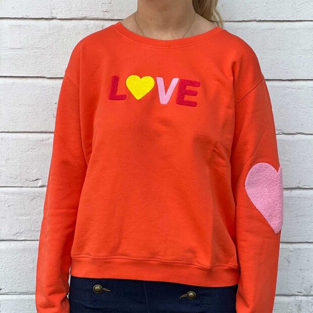 Billede af Sweatshirt | Love Multi Orange Fra Rosas Love