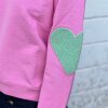 ROSAS LOVE - SWEATSHIRT | LOVE PINK/GRØN