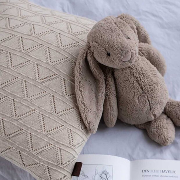 BY LOHN - STRIKKET PUDE - MOUNTAIN | BEIGE