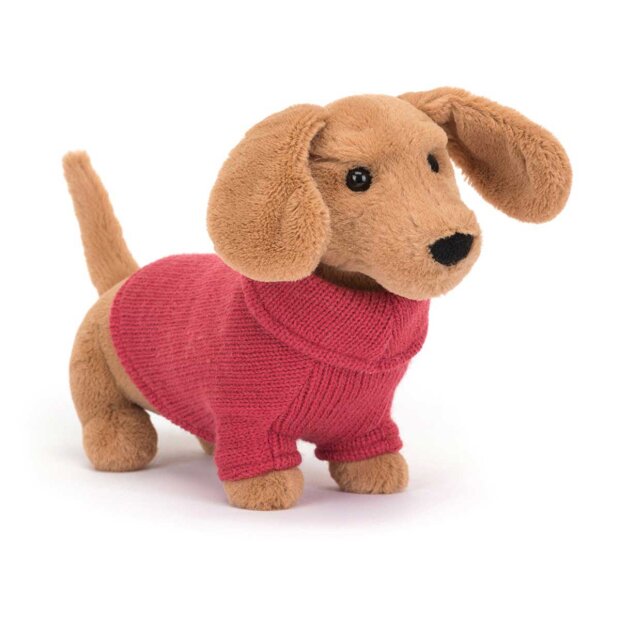 #3 - Gravhund M/sweater 14 Cm Fra Jellycat