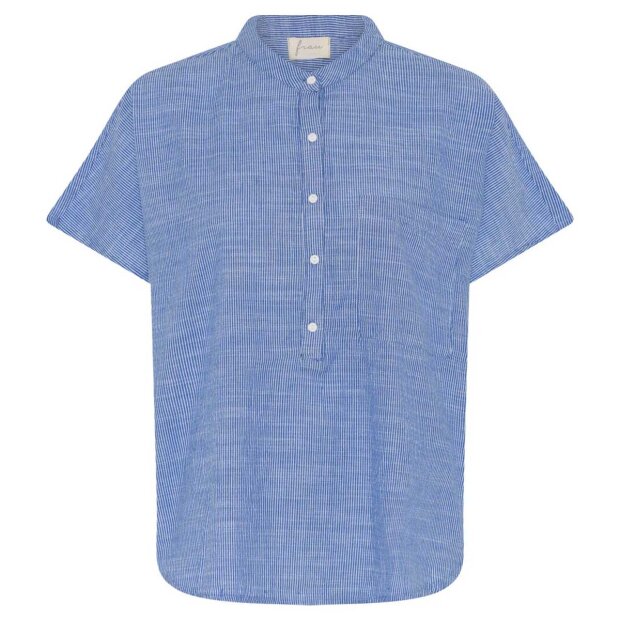 Billede af Colombo Top | Medium Blue Stripe Fra Frau