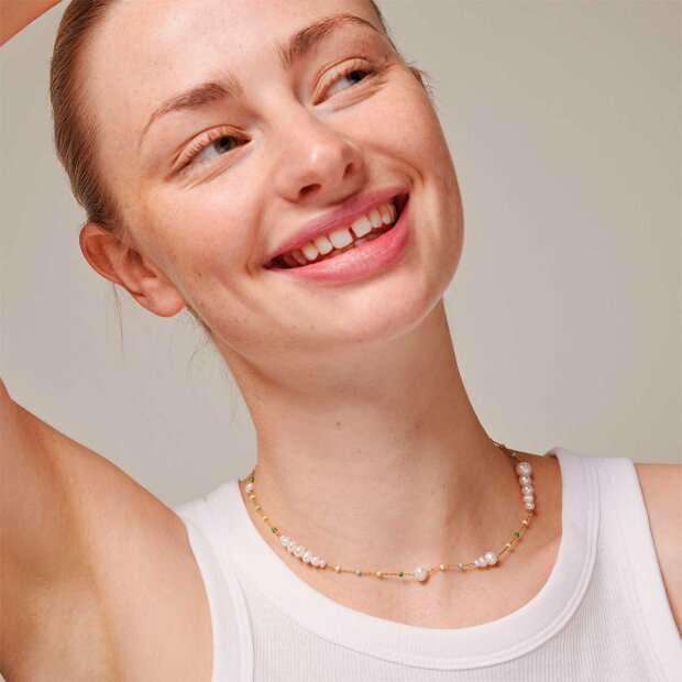 ENAMEL COPENHAGEN - LOLA CARMEN HALSKÆDE | FORGYLDT/SERENE