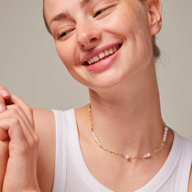 ENAMEL COPENHAGEN - LOLA CARMEN HALSKÆDE | FORGYLDT/SERENE