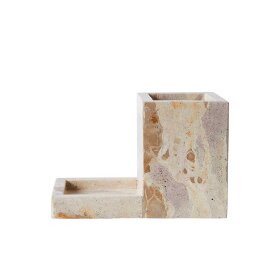 MUUBS - VITA OPVASKEHOLDER I MARMOR 11X21X14 CM | SEASHELL