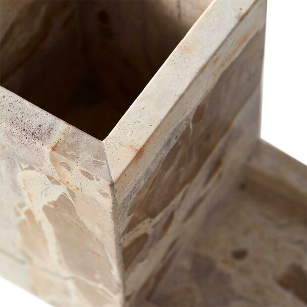 MUUBS - VITA OPVASKEHOLDER I MARMOR 11X21X14 CM | SEASHELL