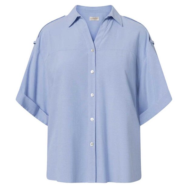 Billede af Fay Oversized Skjorte M/korte Ærmer | Blå Fra Depeche