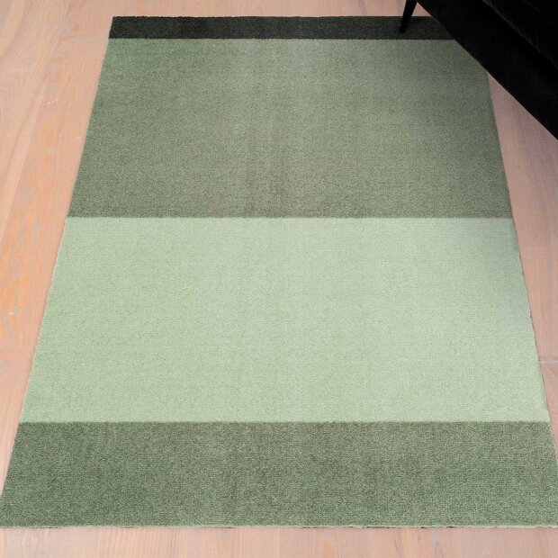 TICA COPENHAGEN - MÅTTE STRIPES HORIZONT 67X120 | LIGHT/DUSTY/DARK GREEN