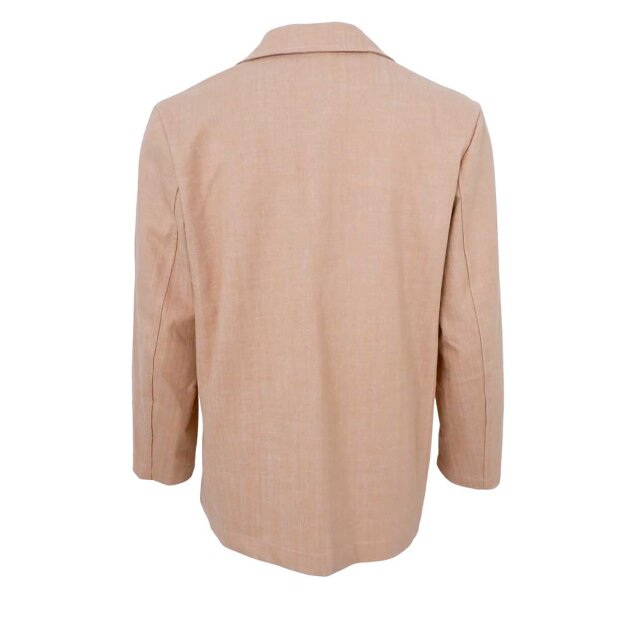 BLACK COLOUR - BOX BLAZER | SAND