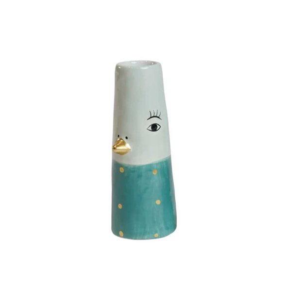 Billede af Keramikvase M/and 4x10 Cm | Prik Fra Speedtsberg