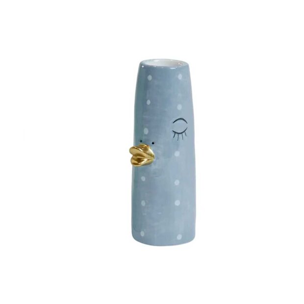 Billede af Keramikvase M/and 4x10 Cm | Sover Fra Speedtsberg