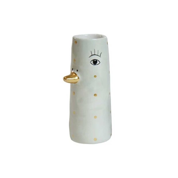 Billede af Keramikvase M/and 4x10 Cm | Vågen Fra Speedtsberg