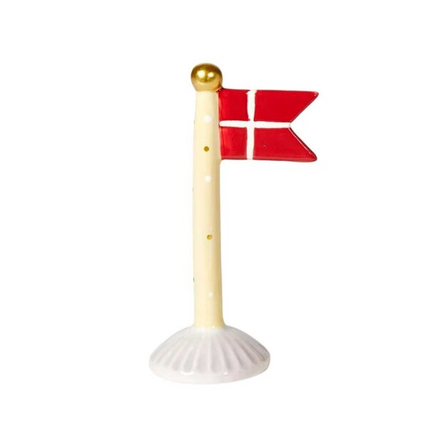 Billede af Keramikflag 14 Cm | Gul Prik Fra Speedtsberg