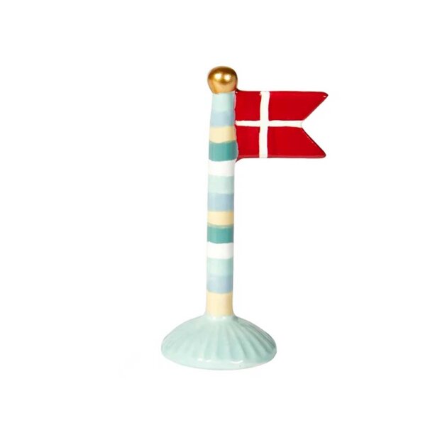 Billede af Keramikflag 14 Cm | Turkis Strib Fra Speedtsberg